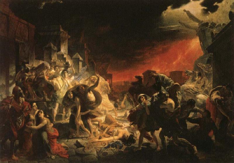 Karl Pavlovic Brullow The Last Day of Pompeii France oil painting art